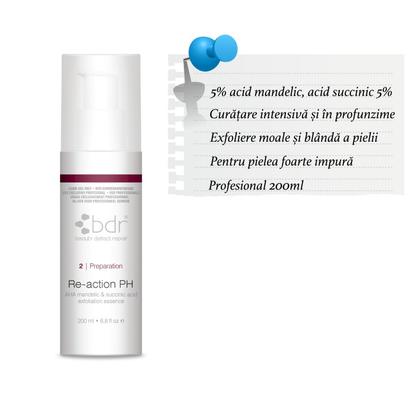 Re-action PH AHA mandelic & succinic acid 200ml