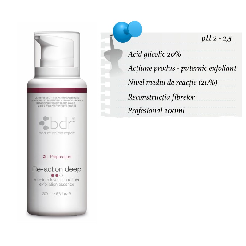 Re-action deep medium level (20%) 200 ml - AHA glicolic