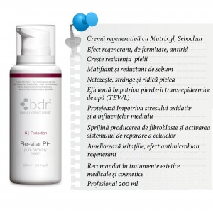 Re-vital PH - crema antirid cu Seboclear, Matrixyl, regenerativa 200ml