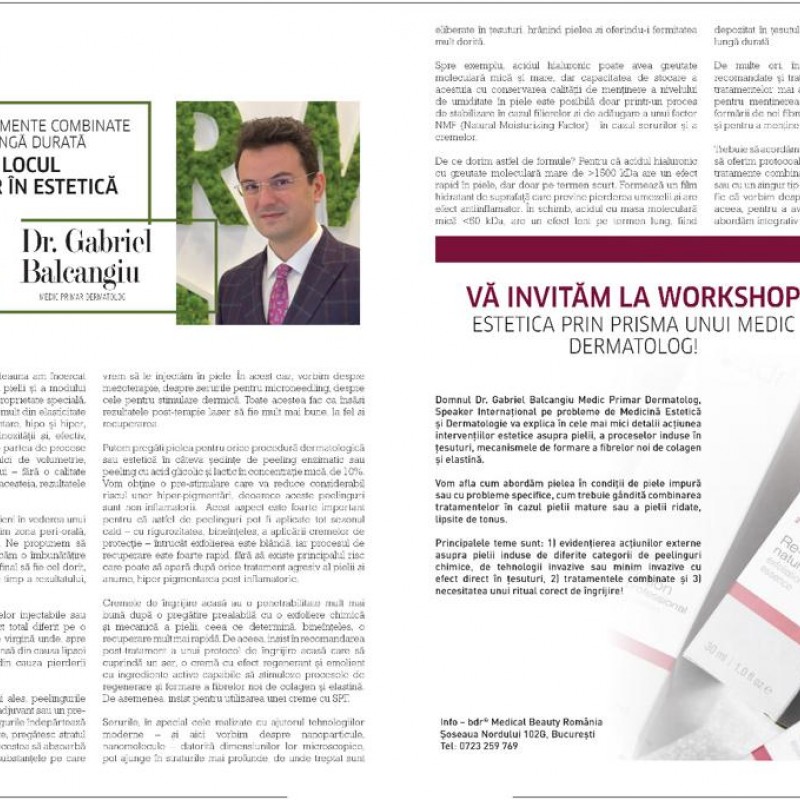 Rolul și locul PEELINGURILOR în ESTETICĂ! Tratamente combinate cu EFECT de LUNGĂ DURATĂ
