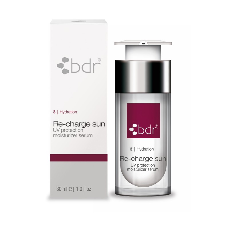 Re-charge sun - acid hialuronic, protectie solara, complex reparator cu efect antiinflamator